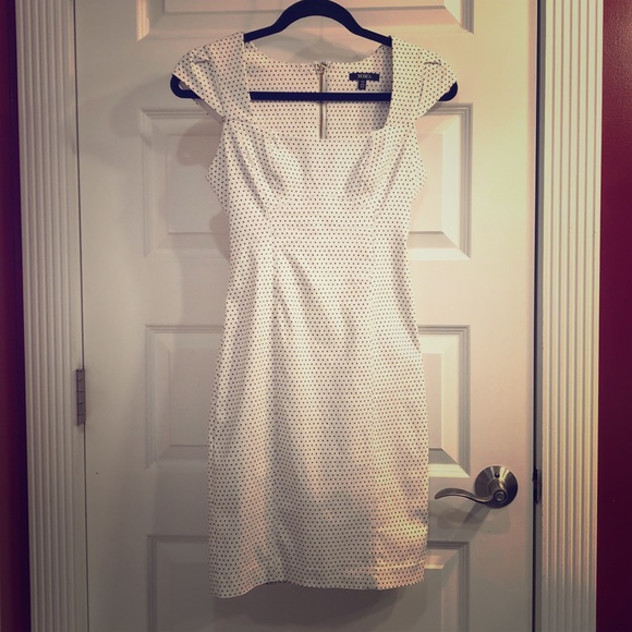 XOXO Dresses & Skirts - XOXO - Rockabilly White Dress with Black Mini-dots